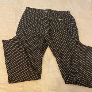 MK - Michael Kors Pull on Black and White Leggings